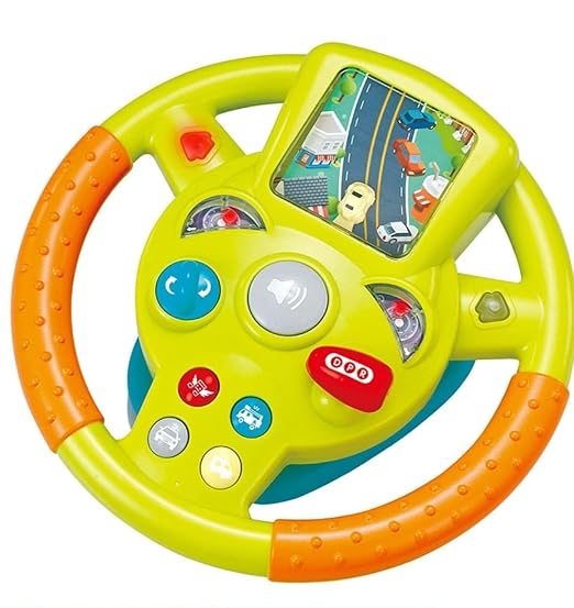 Kids Electric Early Education Simulation Steering Wheel Toy